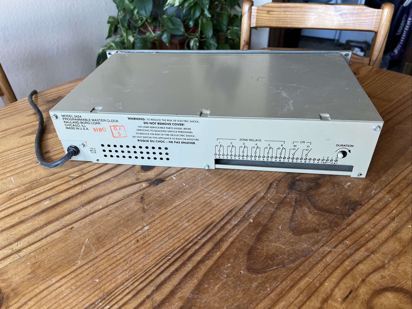 Rauland 2424 Programmable Master Clock