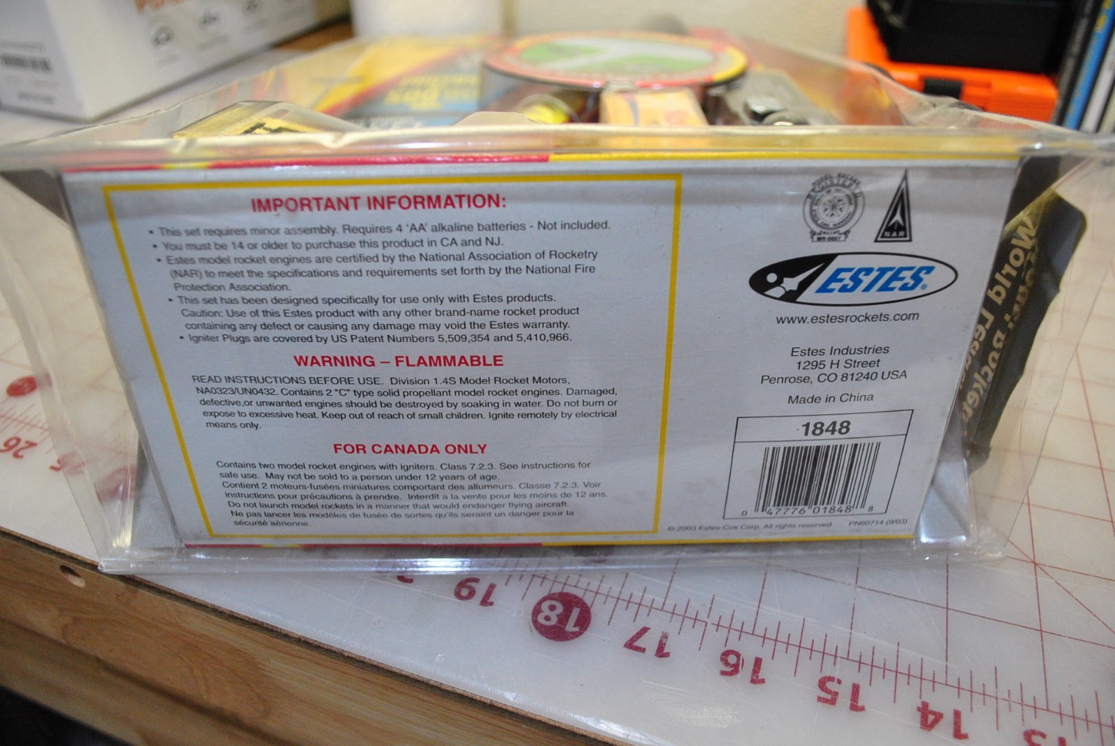 ESTES Snaphot Aerial Camera Model Rocket Start Set NEW No Engines. Nice!