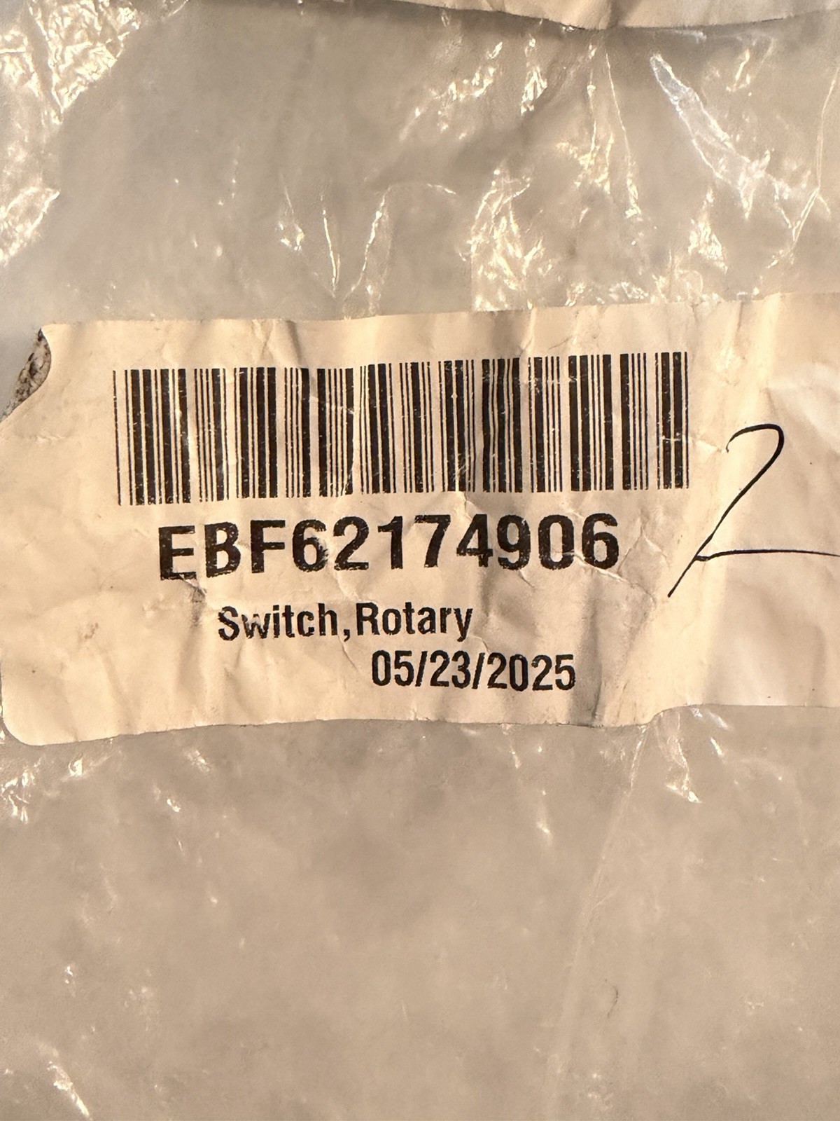 EBF62174906 New OEM Original LGRange Surface Element Control Switch