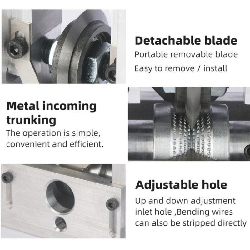 Electric Semi-auto Wire Stripping Machine Manual Cable Stripper Copper Recycling