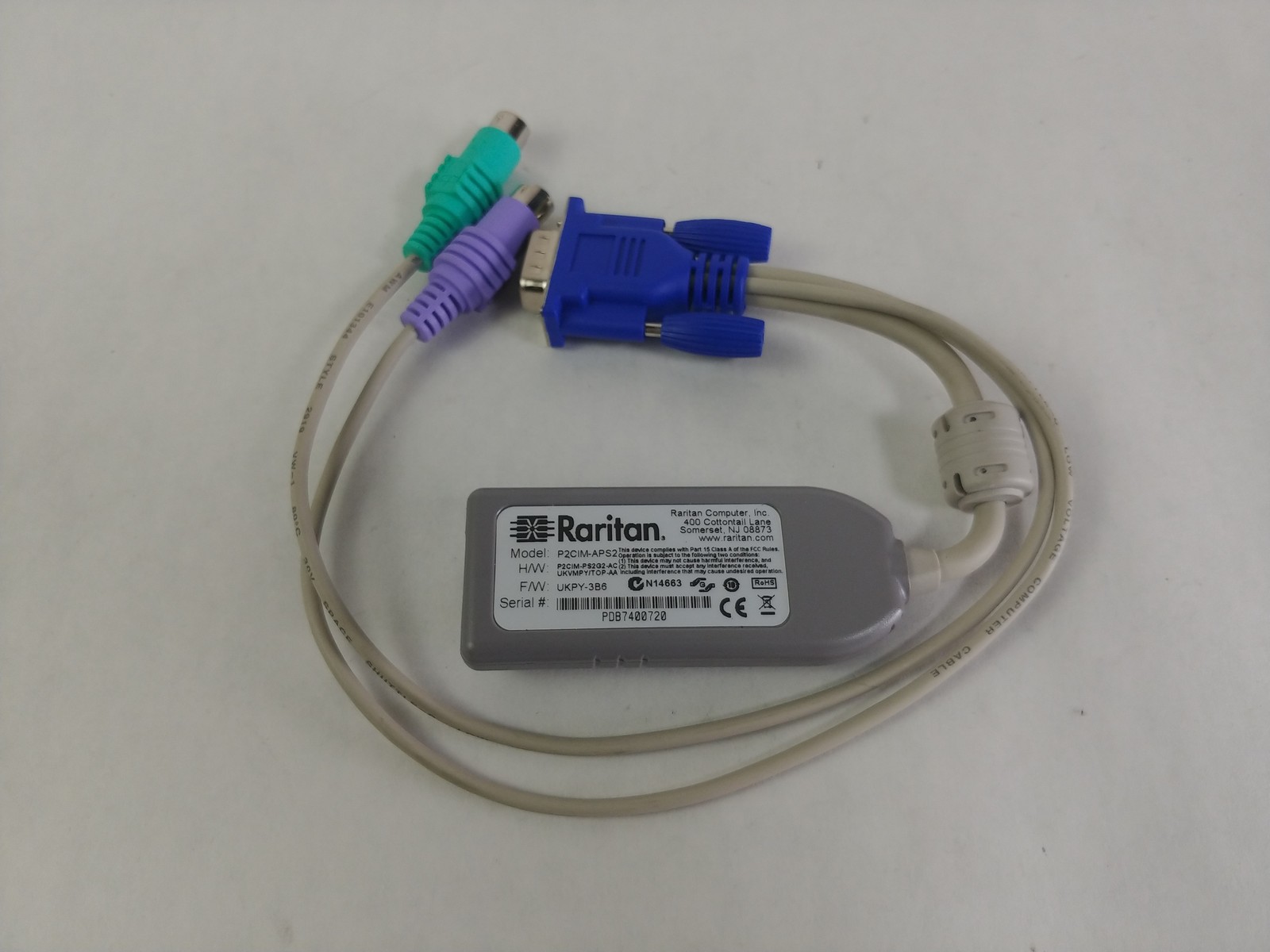 New Raritan P2CIM-APS2 PS2 KVM Switch Module CIM Automatic Skew P2-EUST