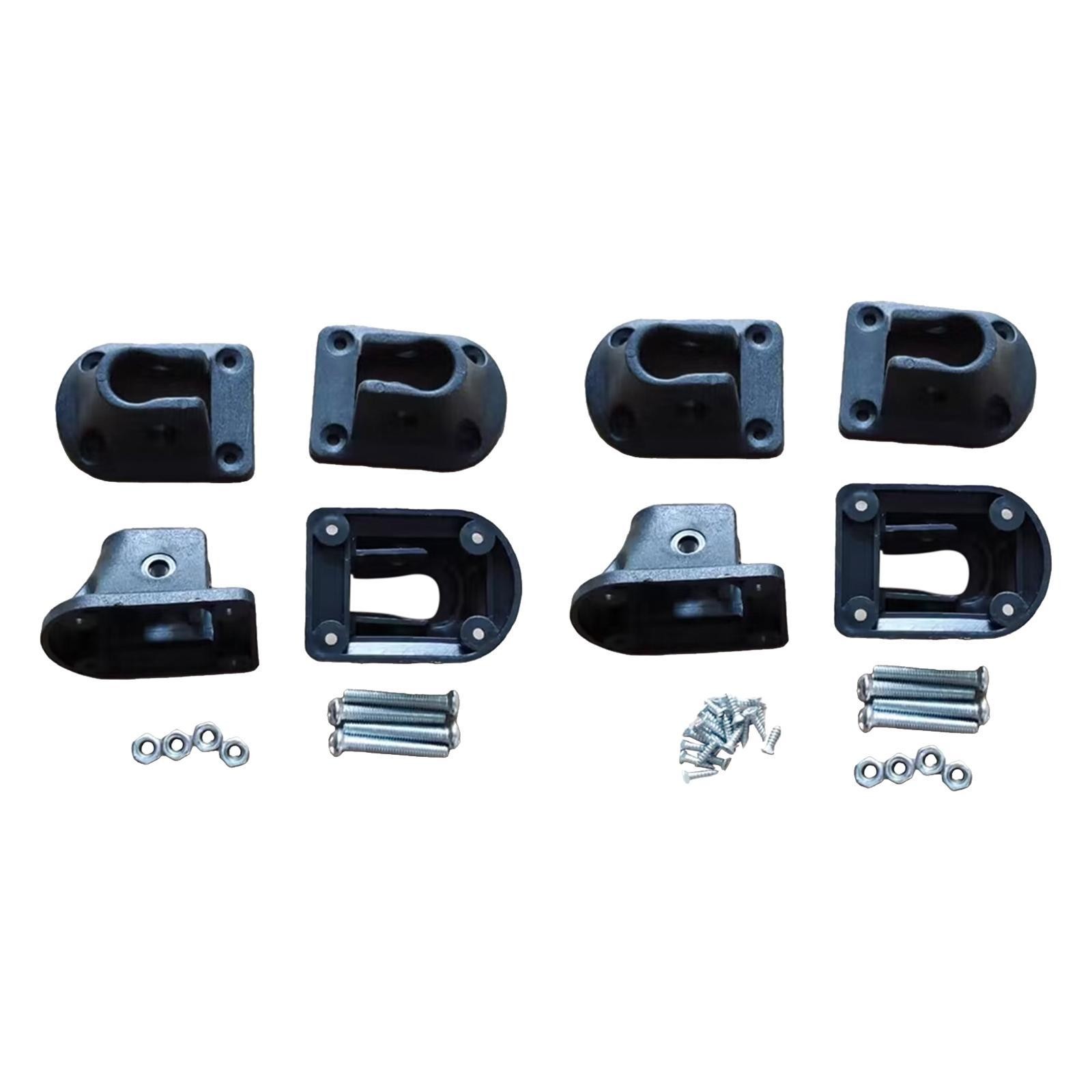 4Pcs Folding Lap Desk Leg Brackets, Foldable Laptop Table Leg Connector, Folding