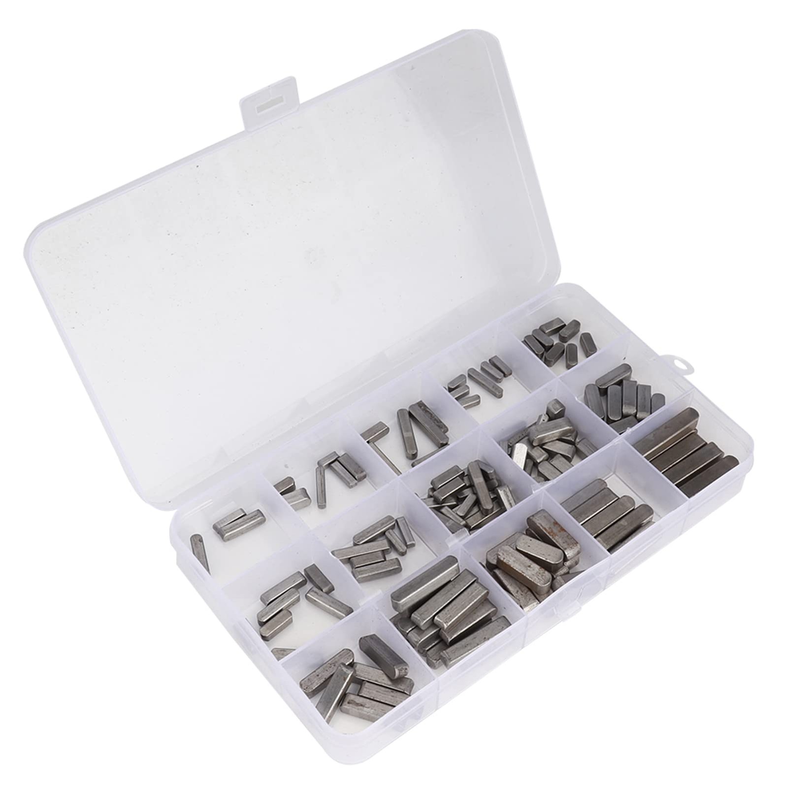 140 PCS Round Ended Feather Key Set Stock Assortment Square Parallel Shaft