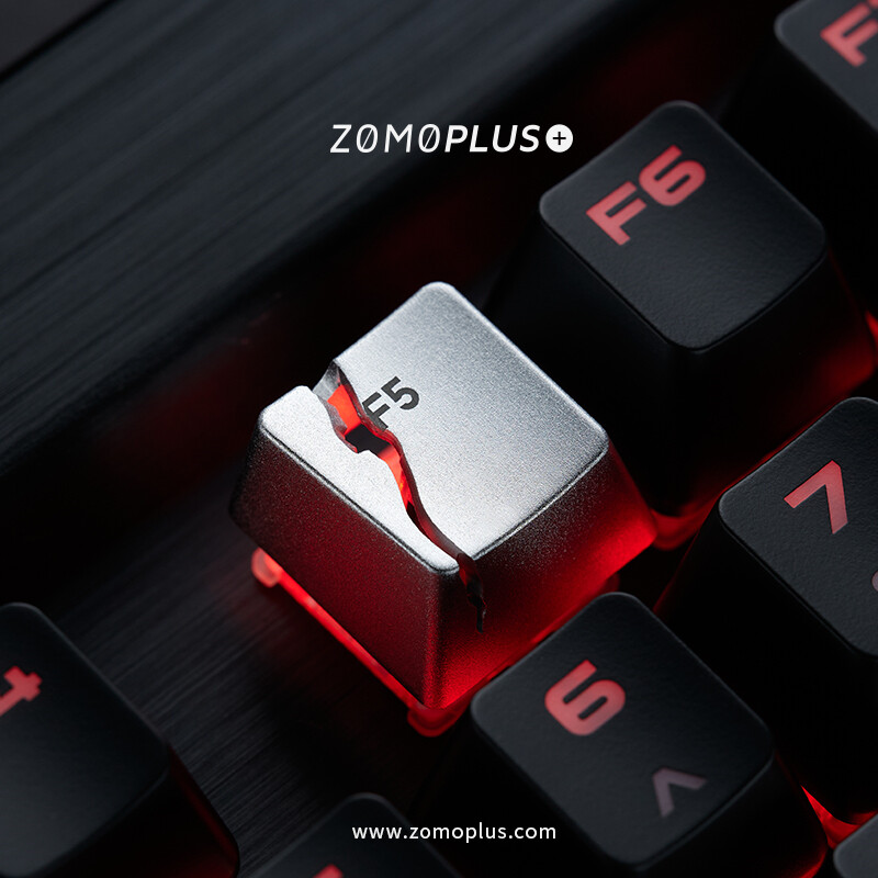 DIY Alloy Single F5 Split Keycap Key Cap Light Transmission For Cherry MX