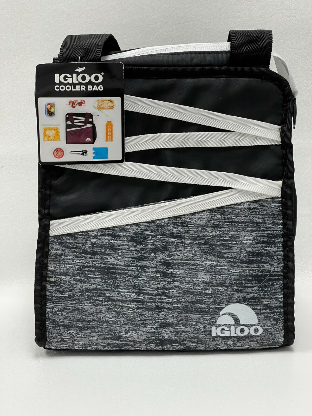 Igloo 9-can insulated transport tote(BLACK AND WHITE BASIC) FREE SHIPPING!!