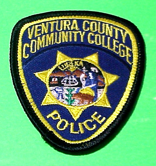 VENTURA COUNTY COMMUNITY  COLLEGE  CALIFORNIA   VINTAGE  HAT / VEST POLICE PATCH