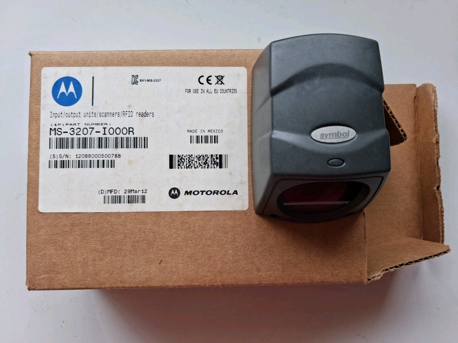 Motorola Scanner Part Number MS-3207-I000R