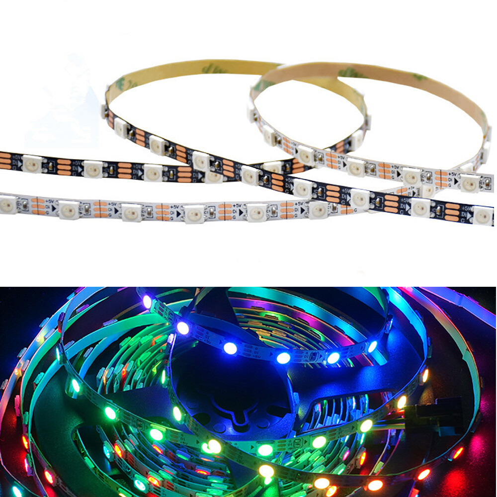 3/4/5mm Narrow PCB WS2812B sk6812 Led Strip light RGB IC pixel Addressable Smart