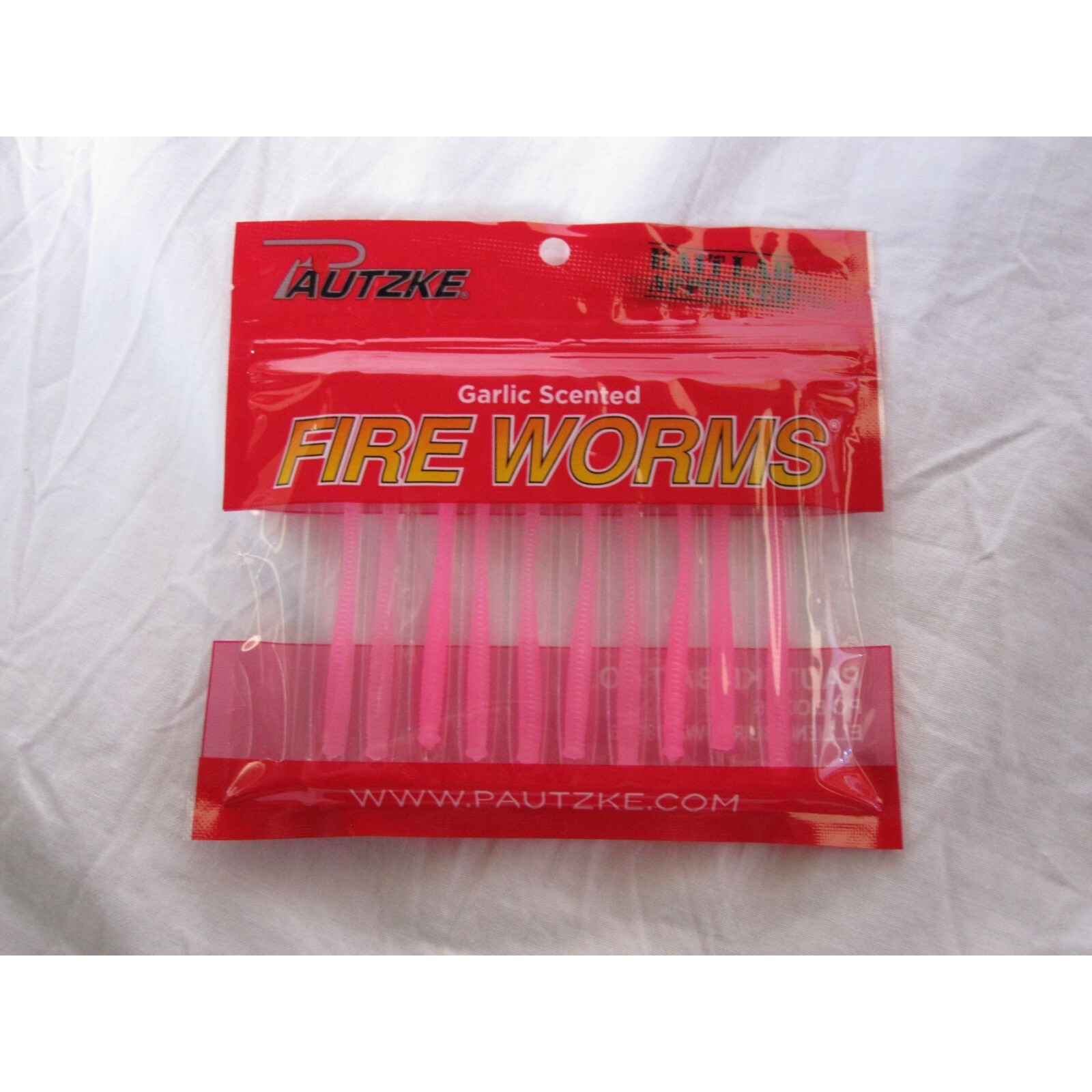New Pautzke Bait Lab Approved Fire Worms Pink trout Species Fishing Garlic Scent