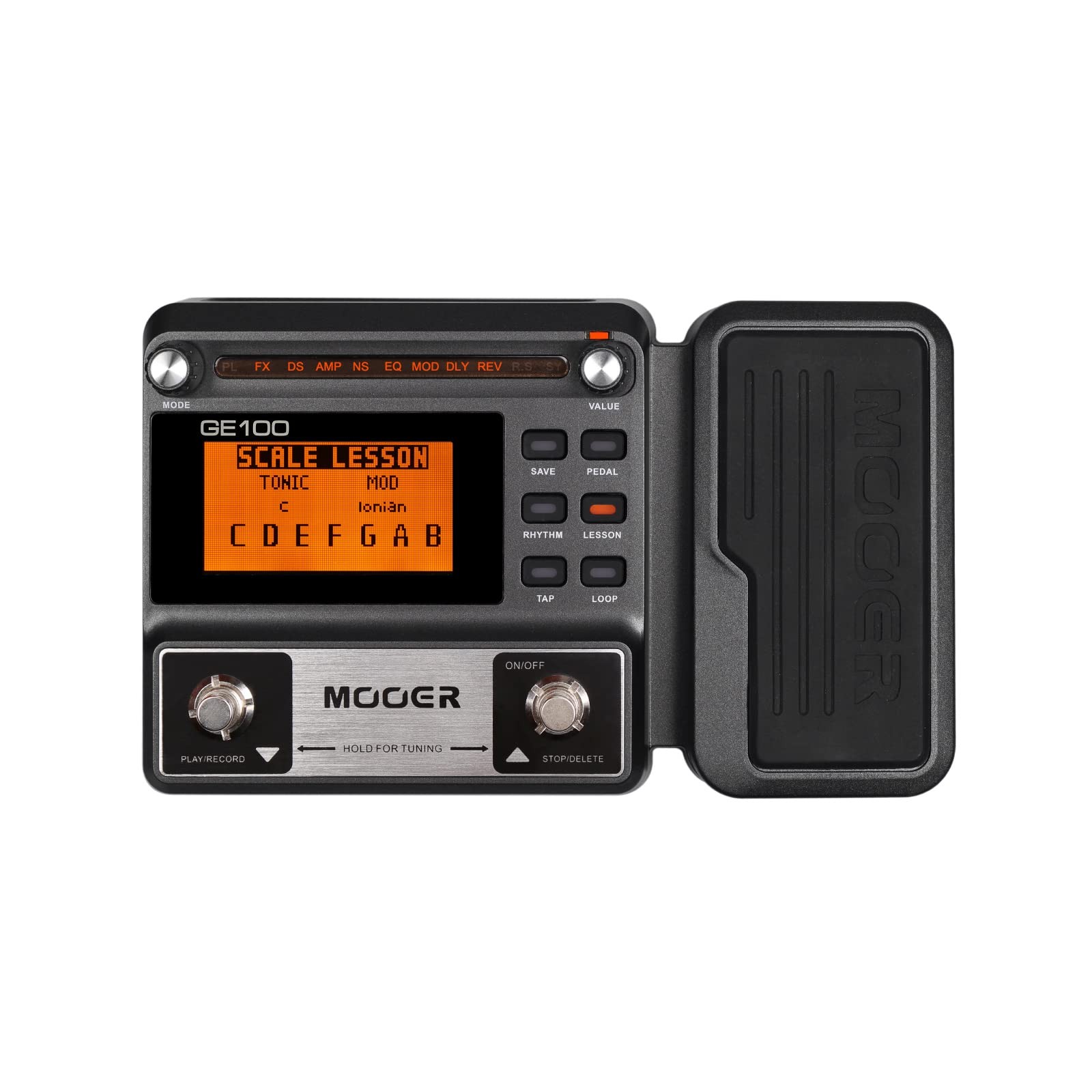 MOOER GE100 Multi-Effects Guitar Pedal with 80 Presets, 66 Effects,