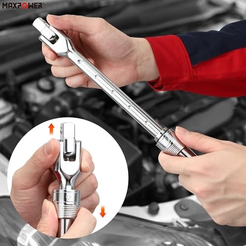 Breaker Bar, 1/2-Inch Drive Extendable Breaker Bar Flex Extendable handle
