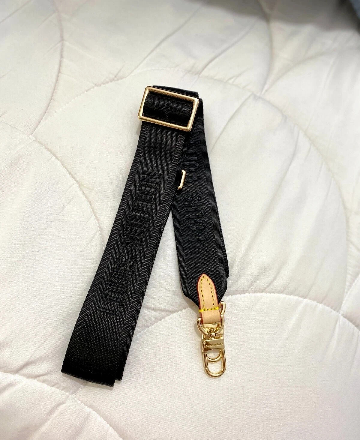 Louis Vuitton Shoulder Strap Adjustable Crossbody Shoulder Replacement Black