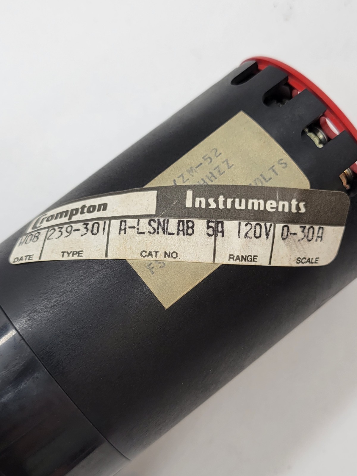 Crompton Instruments ALSNLAB AC Amperes Panel Meter 5A 120V 0.30 Scale 239-301