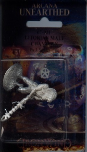 Arcana Unearthed Litorian Male Champion MINT IWM 28mm Metal Miniature