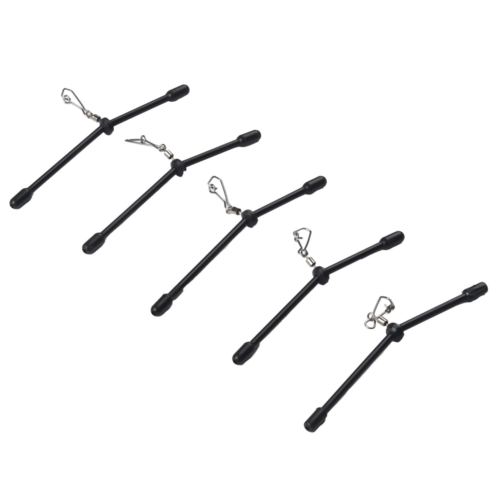5x Fishing Anti-Tangle Feeder Boom Spacer With Snaps Balance Connector Tackle UK
