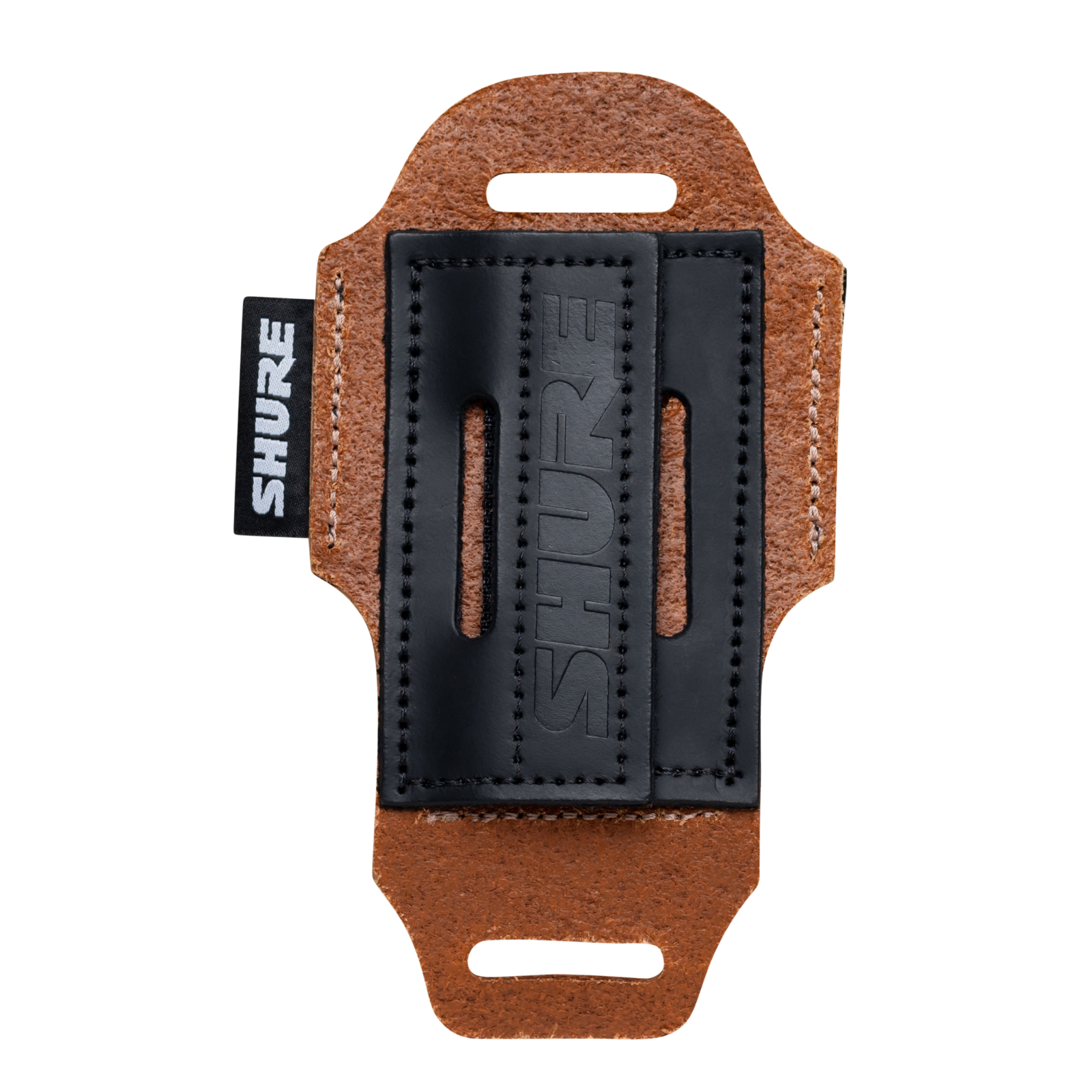 Shure by Gator Premium Tan Leather Wireless Bodypack Transmitter Pouch