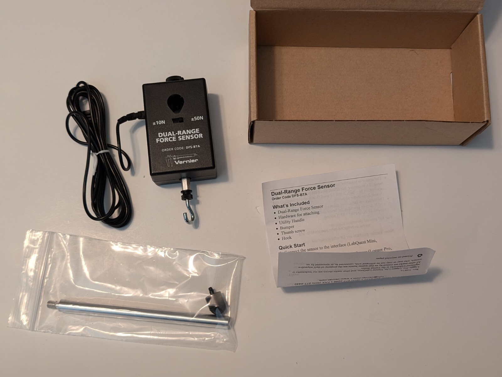 Vernier Dual-Range Force Sensor (DFS-BTA)