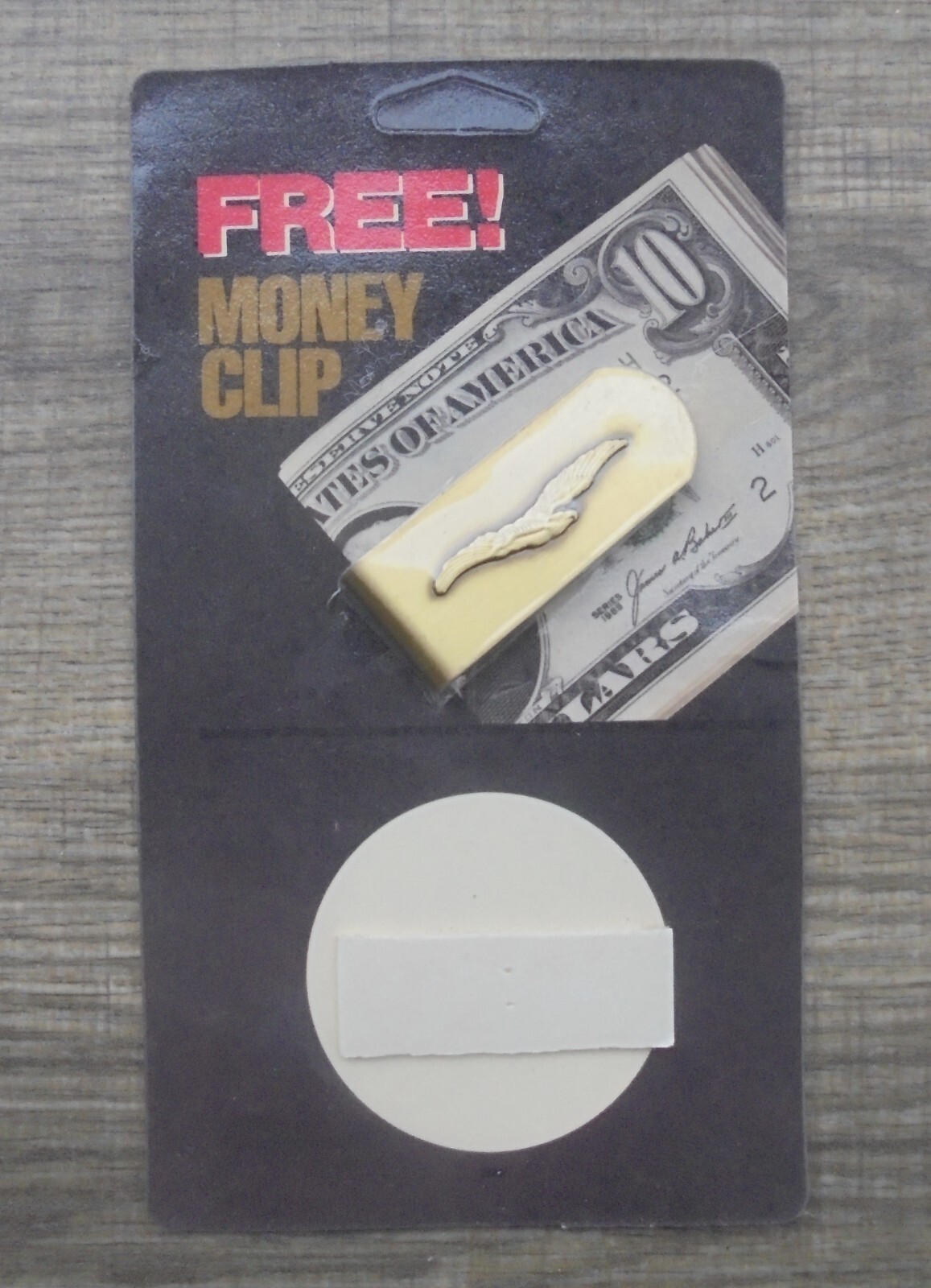 FLYING EAGLE-US TOBACCO- MONEY CLIP-NEW IN PKG.