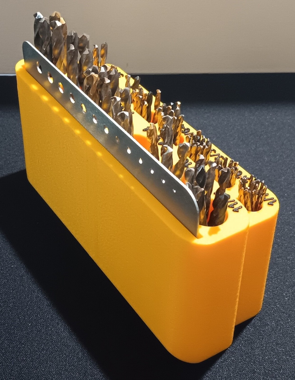 Drill Bit Holder Organizer Crafts Woodworking Garage