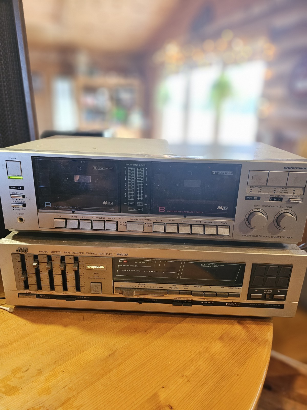 Vintage JVC RX44 Super-A Synthesizer Proformance Cassettedeck Working