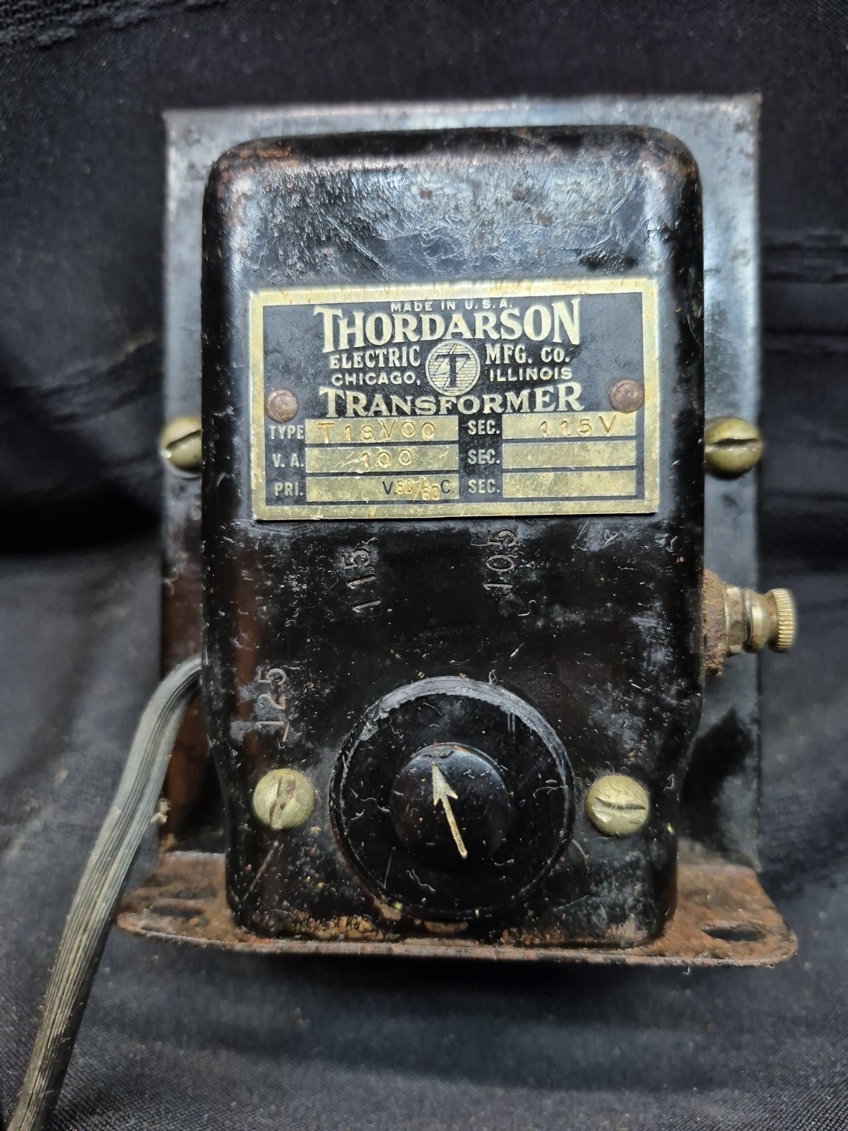Vintage Thordarson T-18V00  Transformer 115V 100 V.A V50/60C HAM Radio
