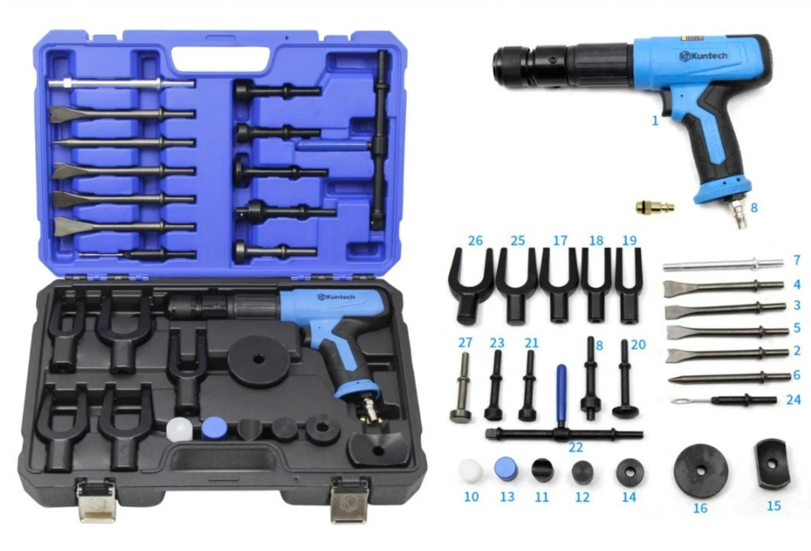Heavy Duty 2500 RPM Air Hammer, Air Hammer for Vehicle Floor B