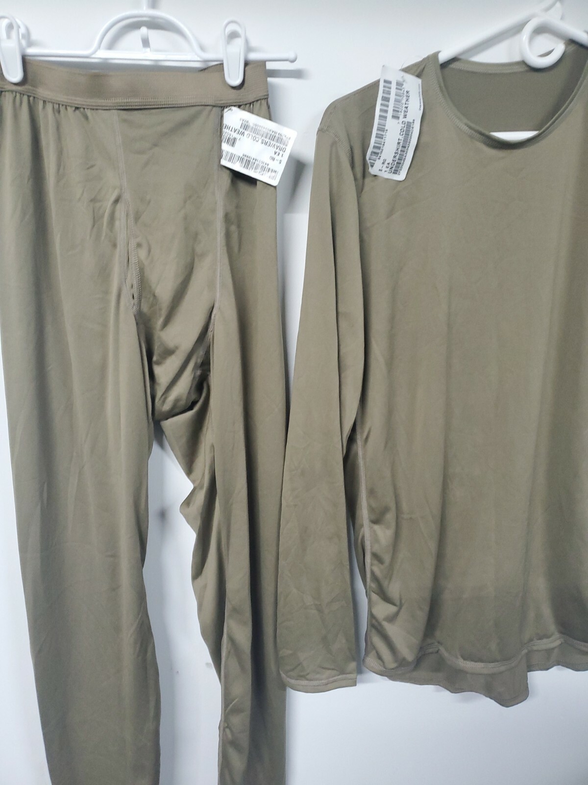 Base level 1 Silk Thermal Tan Top small Regular Bottom Set coyote new poly Unde
