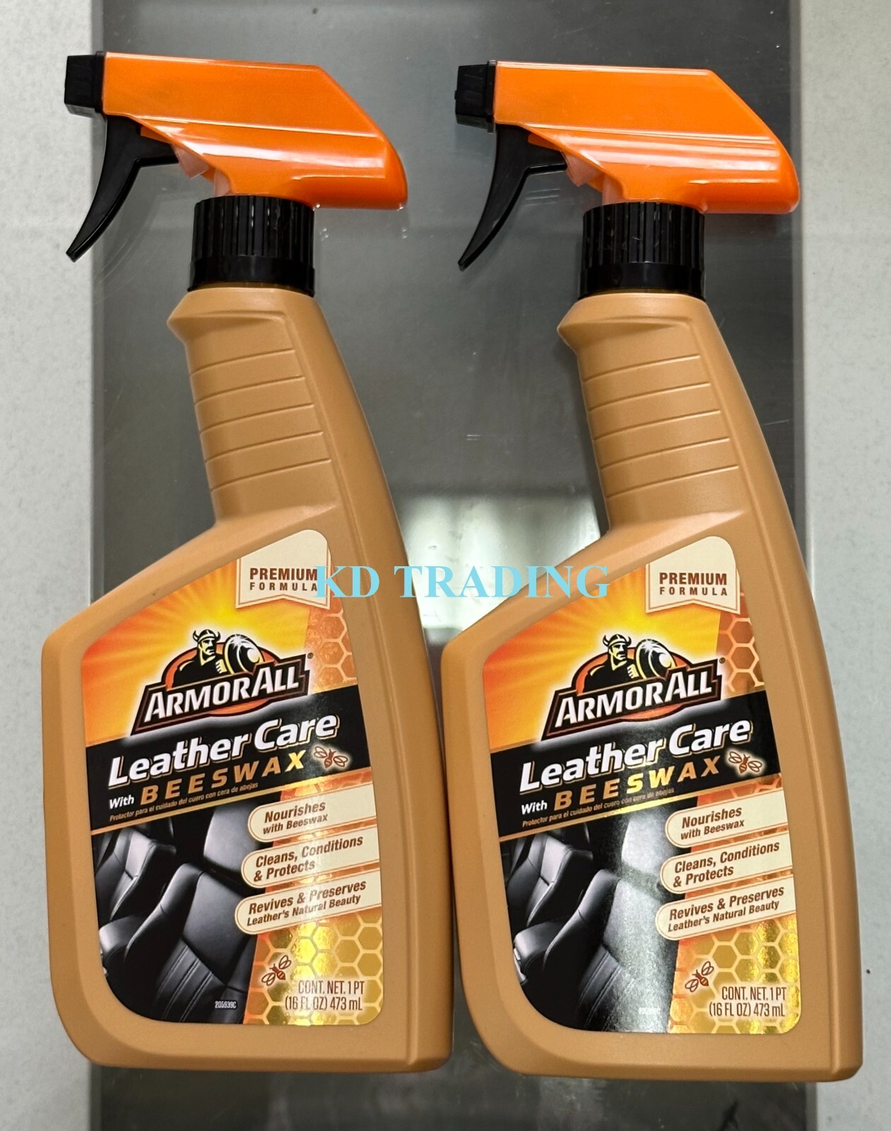 2-Pk~ Armor All AUTO LEATHER CARE BEESWAX Clean Condition Protect Luxurious Look