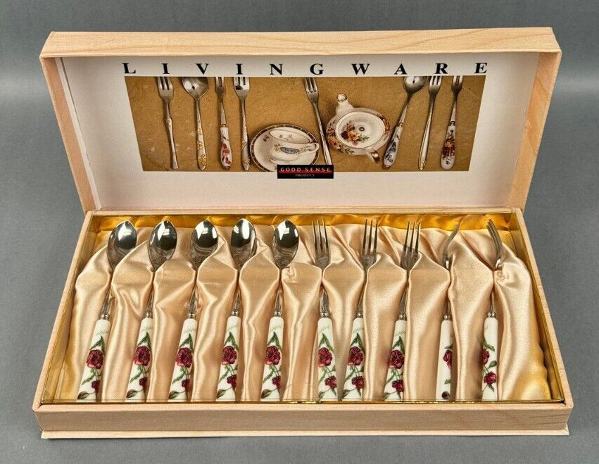 Good Sense Product Living Ware Demitasse 10 Piece Deluxe Gift Set Forks Spoons