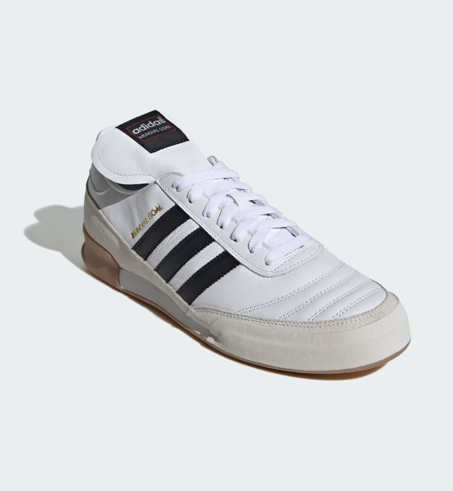Adidas Mundial Goal Mens White Sneakers Athletic Soccer Shoes ID4047