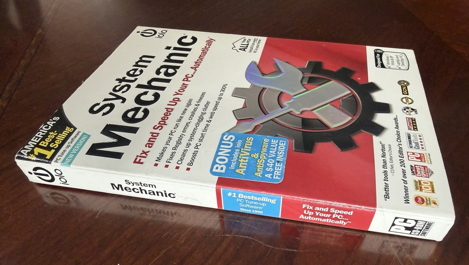 Iolo System Mechanic Antivirus Software CD PC Tune Up Kit 2009