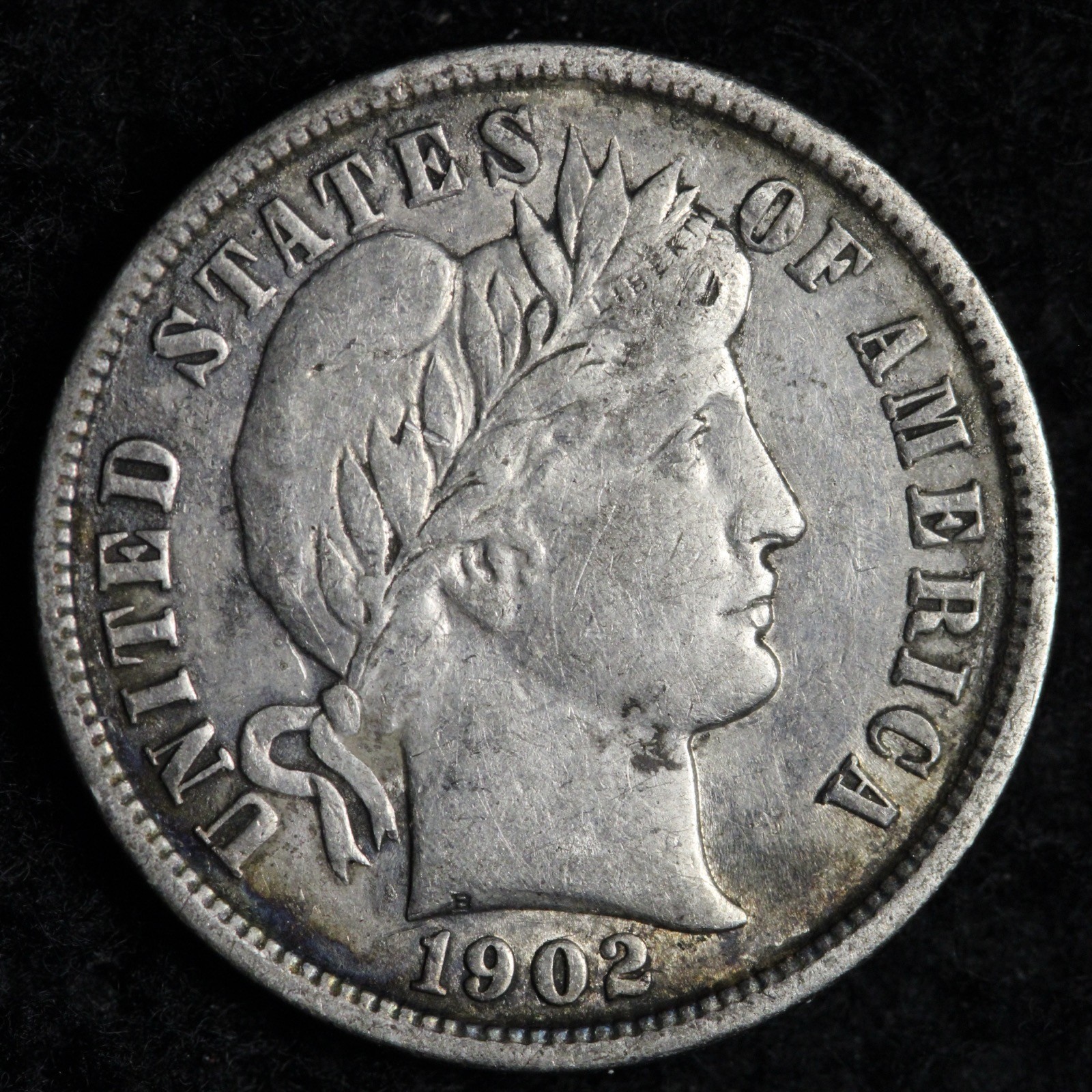 1902 Barber Silver Dime AU E177 ZVWM
