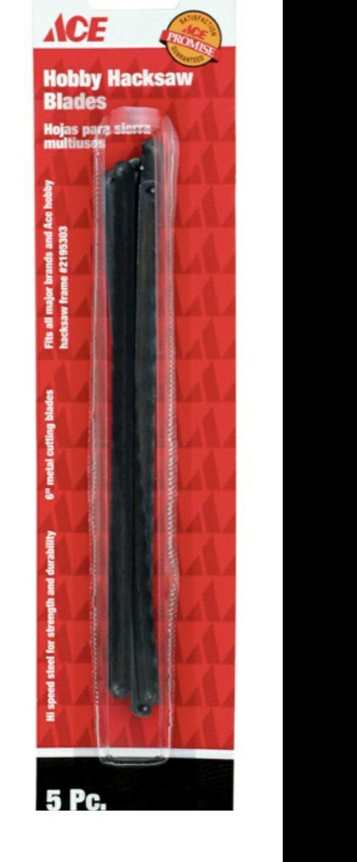 6" Ace Hobby Hacksaw Blade 5-Pack ~ New