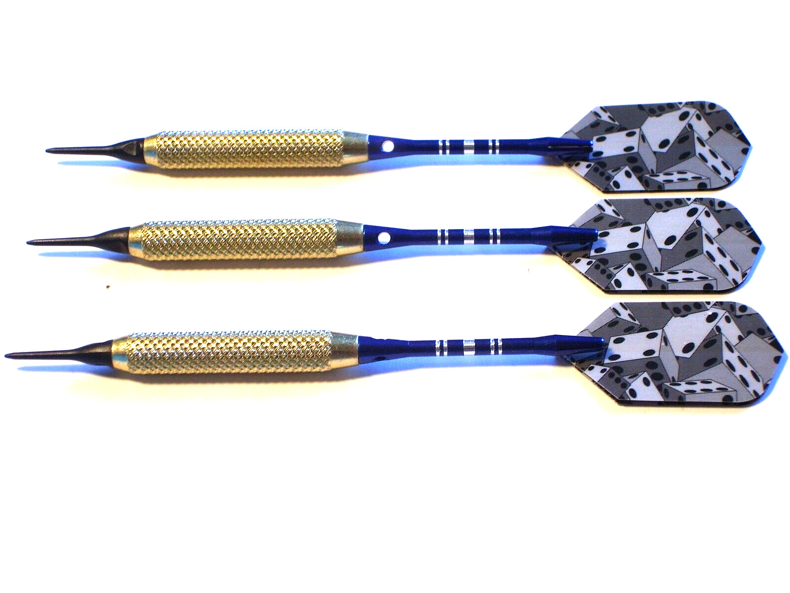 Soft Tip Darts, 18 Gram Brass with Aluminum Shafts, New #1044