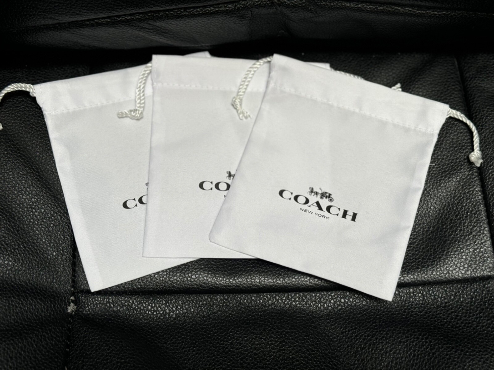 New Coach Small Drawstring Extra Small Dust Bag 4.5" x 5" Count 1 New