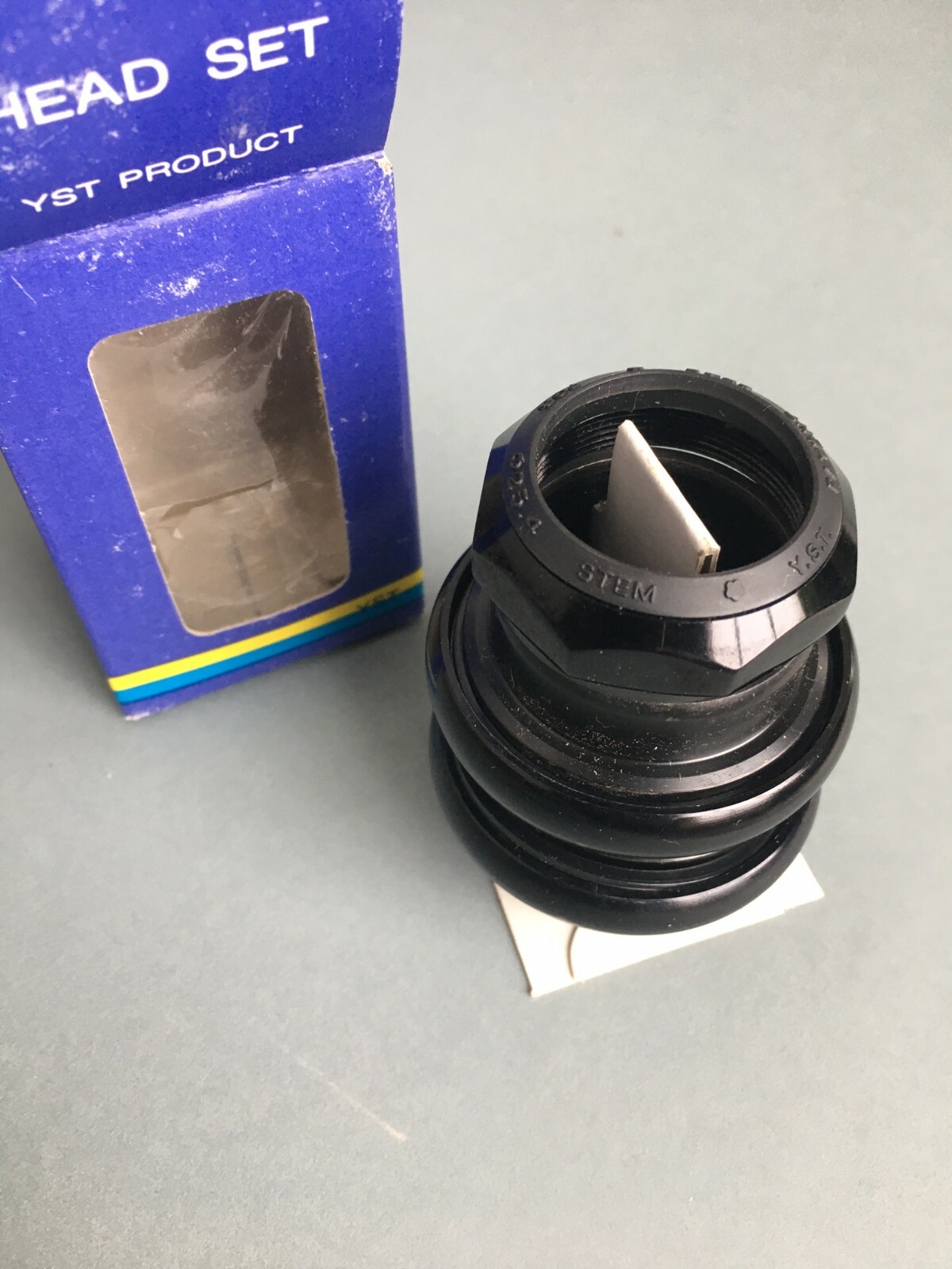 YST 1 1/8" Threaded Headset 1987 NOS NIB Mountain Bike Alloy Black Oversized