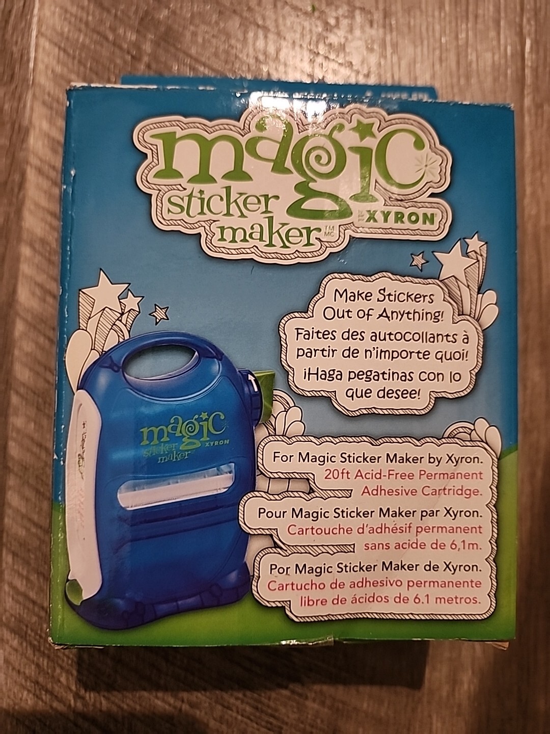 Xyron Magic Sticker Maker refill *Cartridge Only* Open Box ￼A9