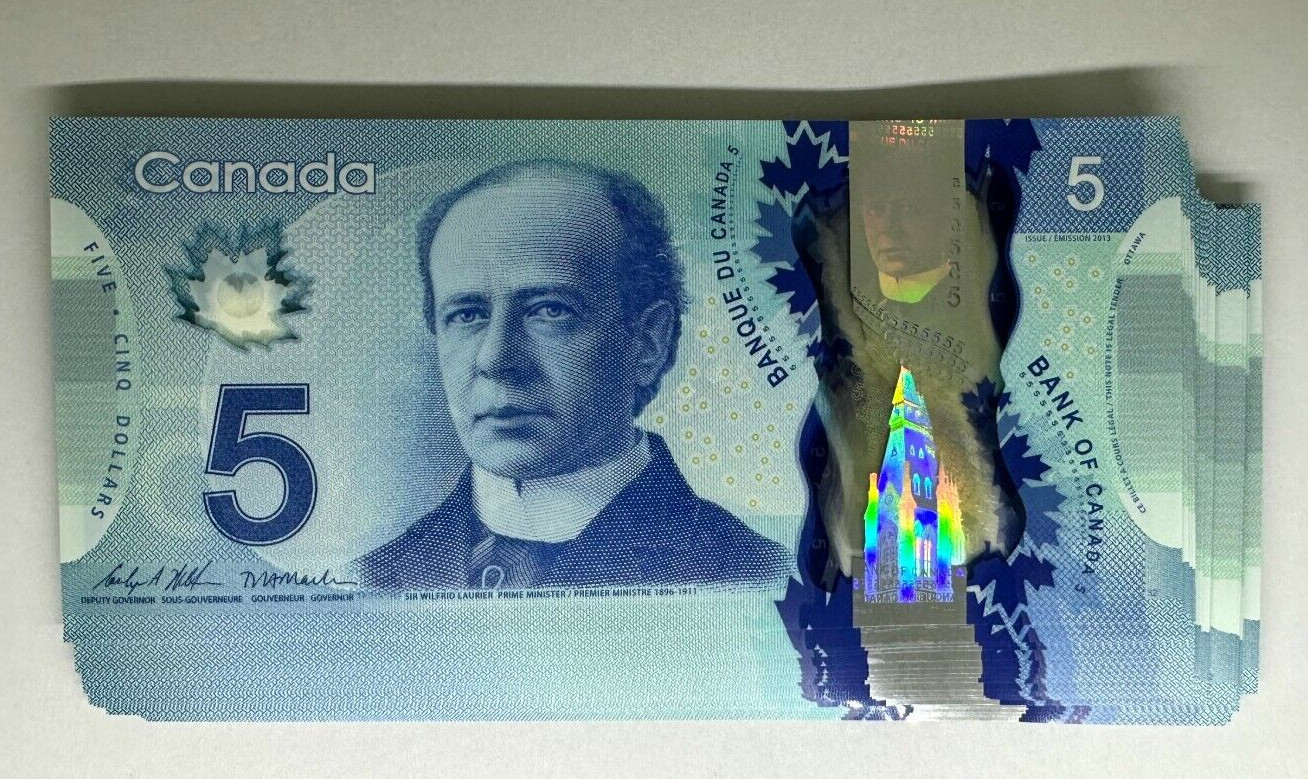 Canada 2013 2021 Banknote $5 Five Dollar Pre-Fix IND Wilkims & Macklem Signature