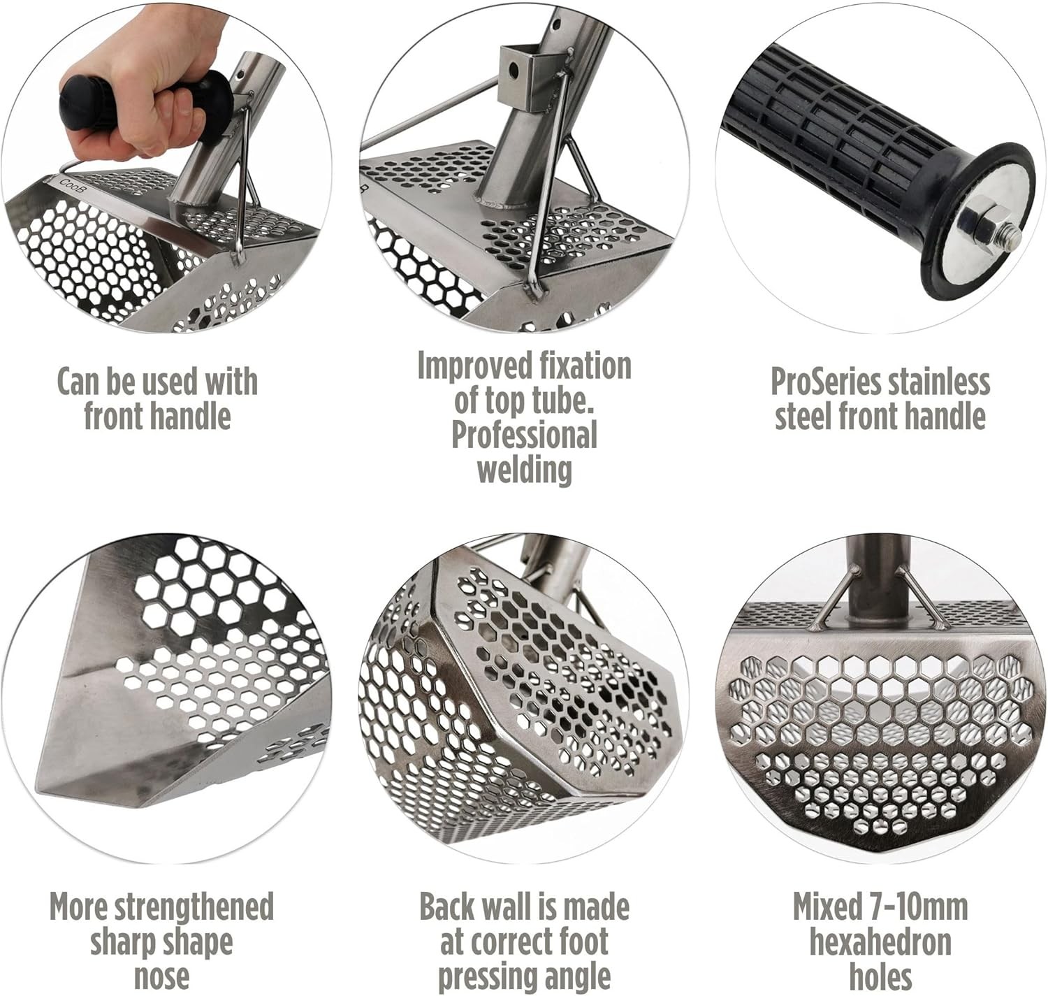 Metal Detector Sand Scoop Stainless Steel Beach Digging Tool