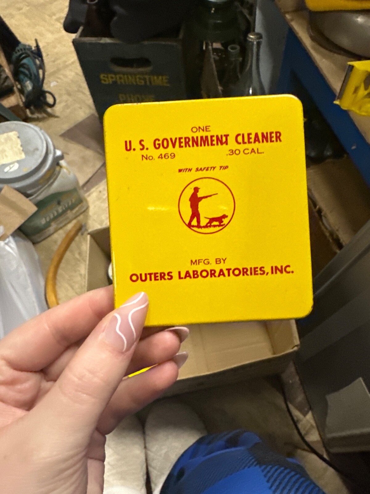 One U.S Government Cleaner No.469 Gun cleaner outers laboratories inc