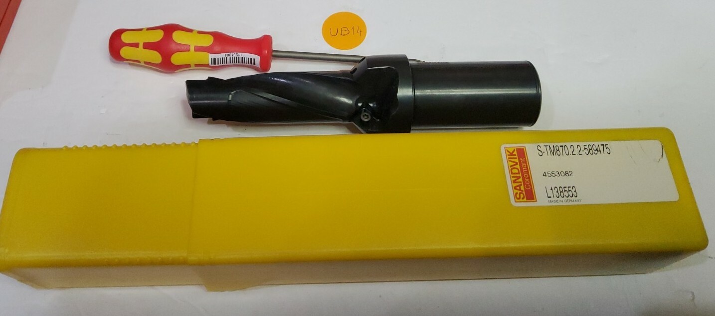 SANDVIK S-TM870.2.2-589475 INDEXABLE COOLANT THRU DRILL / CHAMFER