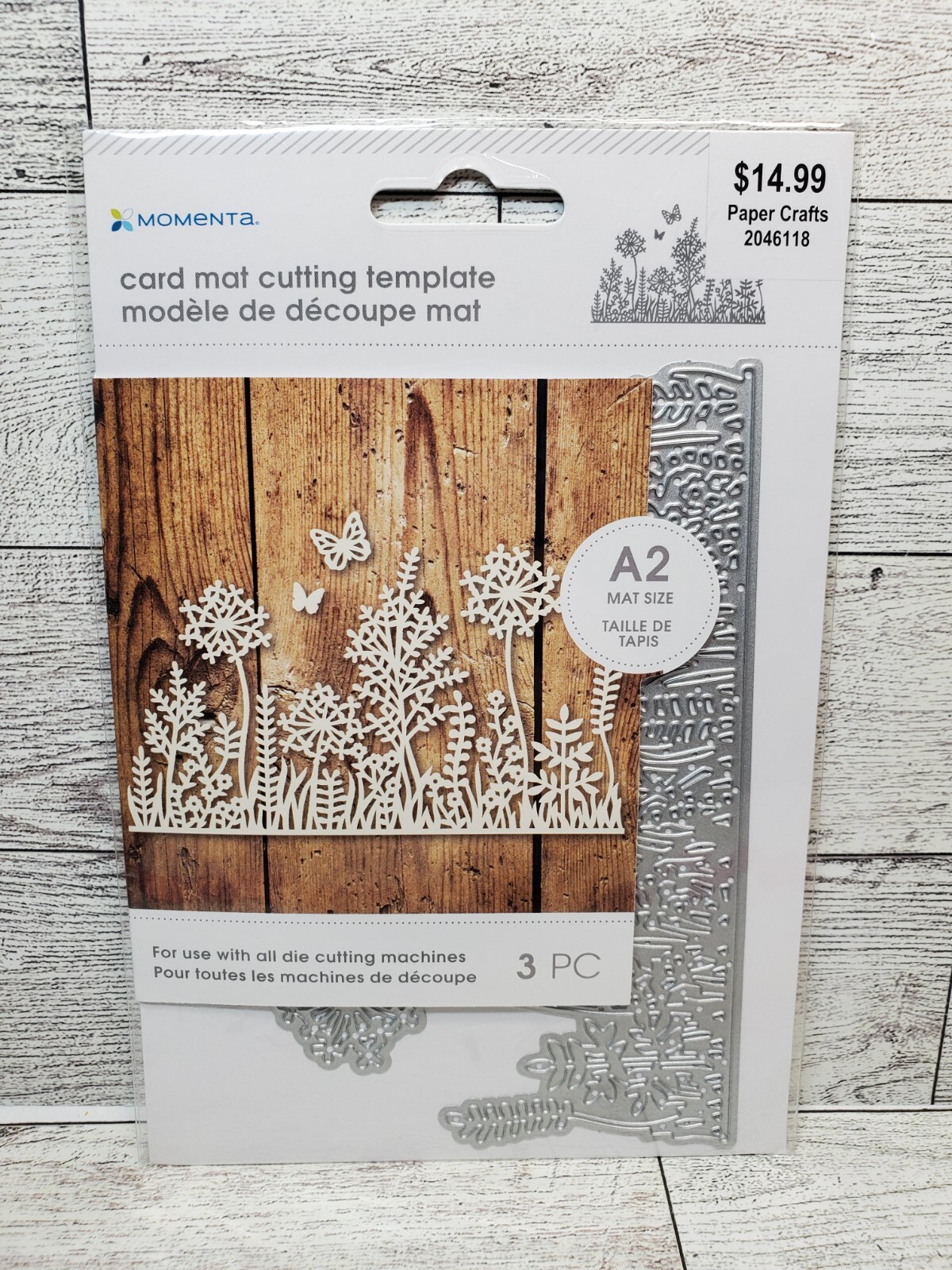 MO1 Momenta Flowers Floral edge thin metal dies A2 Mat size New