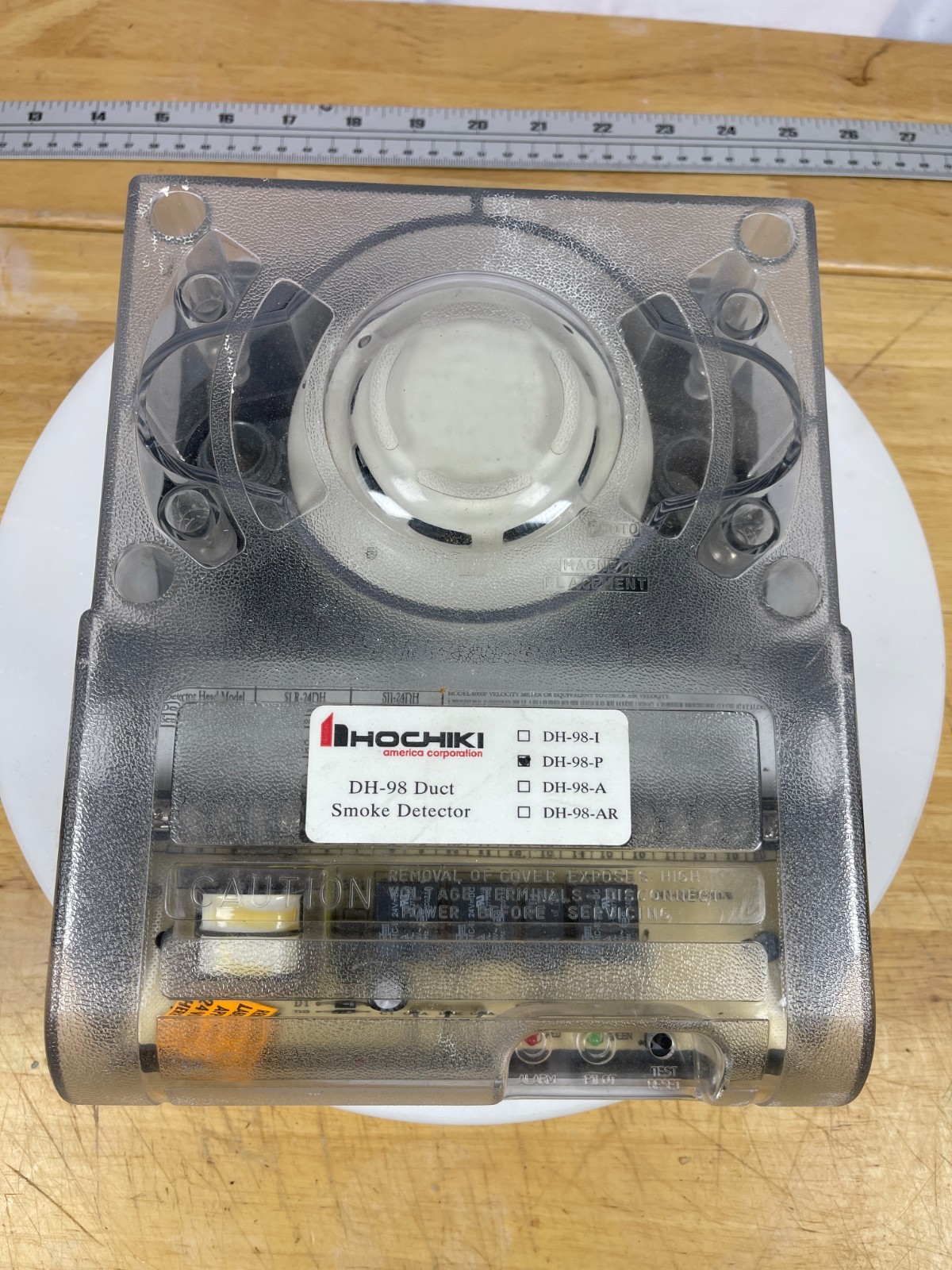 Hochiki DH-98-P Duct Smoke Detector Photoelectric HVAC Used Untested