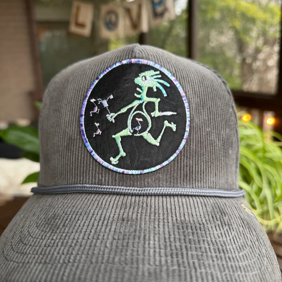 Widesread Panic "Green Note Eater" Cord Rope Hat - Gray