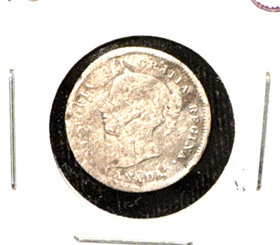 Canada 1870 five cents KM 2 VG detail damaged (2)