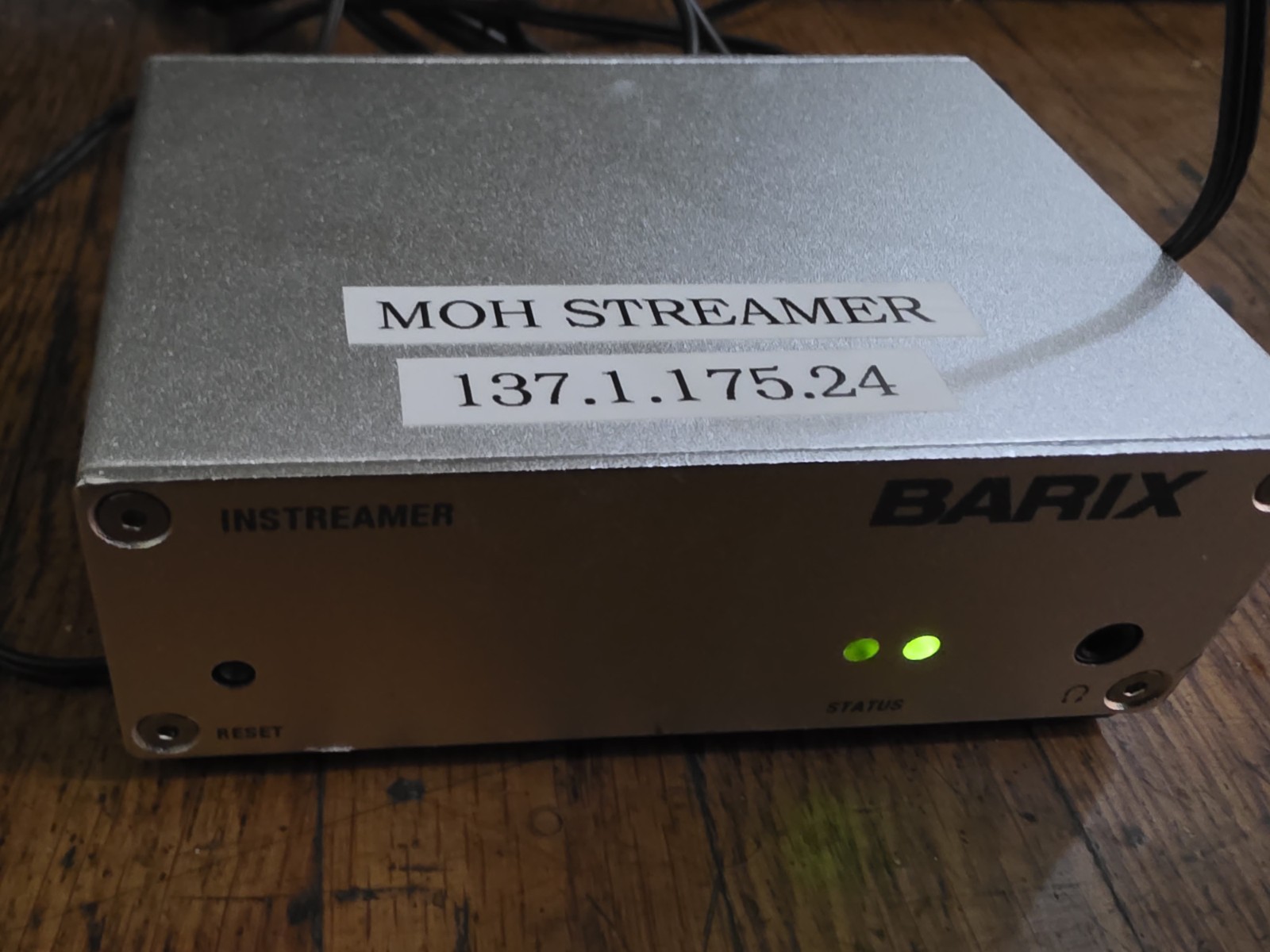 Barix Instreamer 2012.8076 IP Audio Encoder with AC Adapter