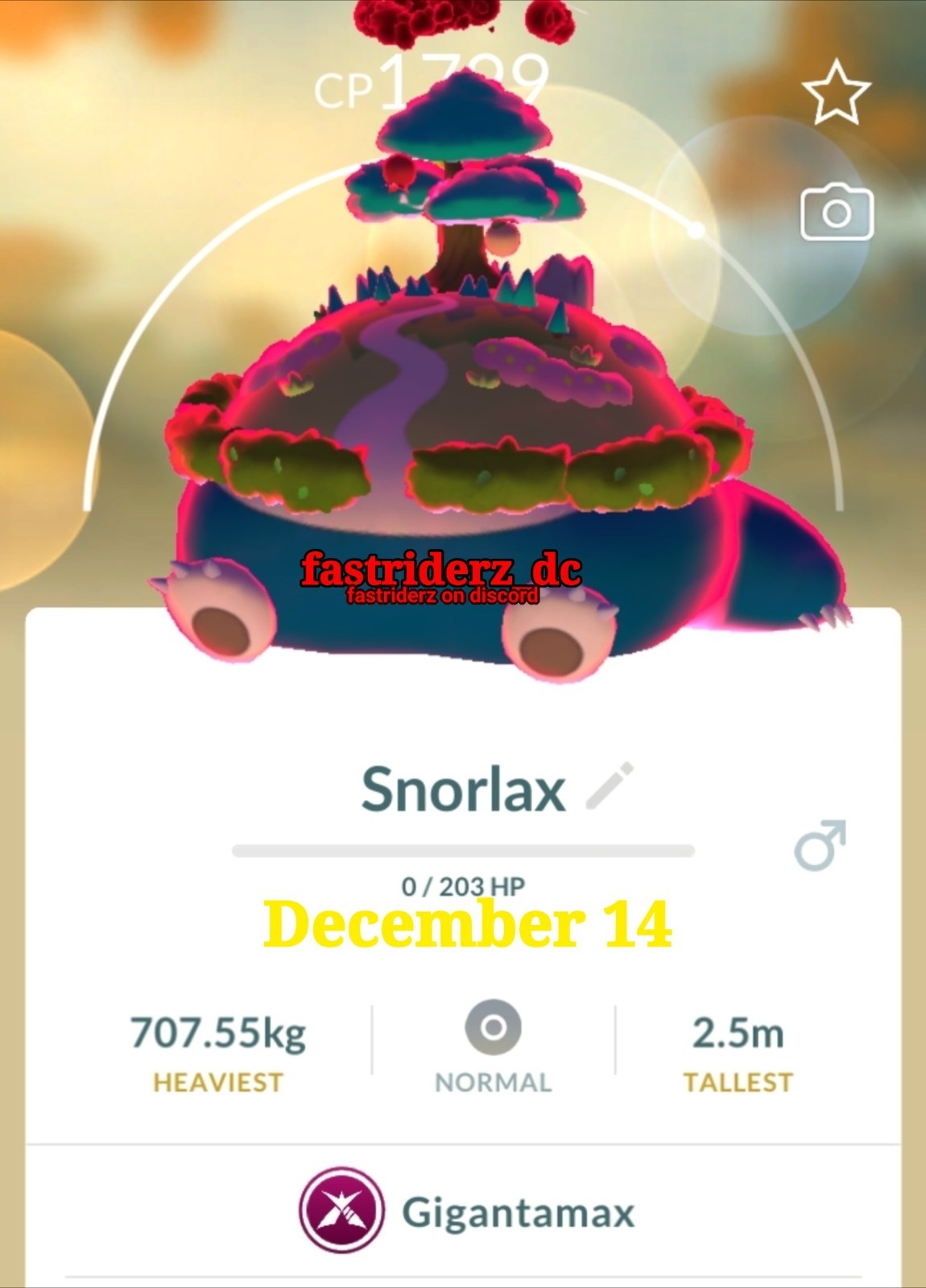 Pokémon Gigantamax Snorlax Go