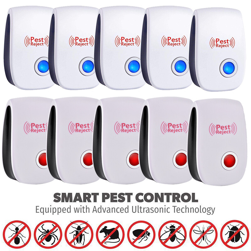 Lot Electronic Ultrasonic Pest Reject Mosquito Cockroach Mouse Killer Repeller