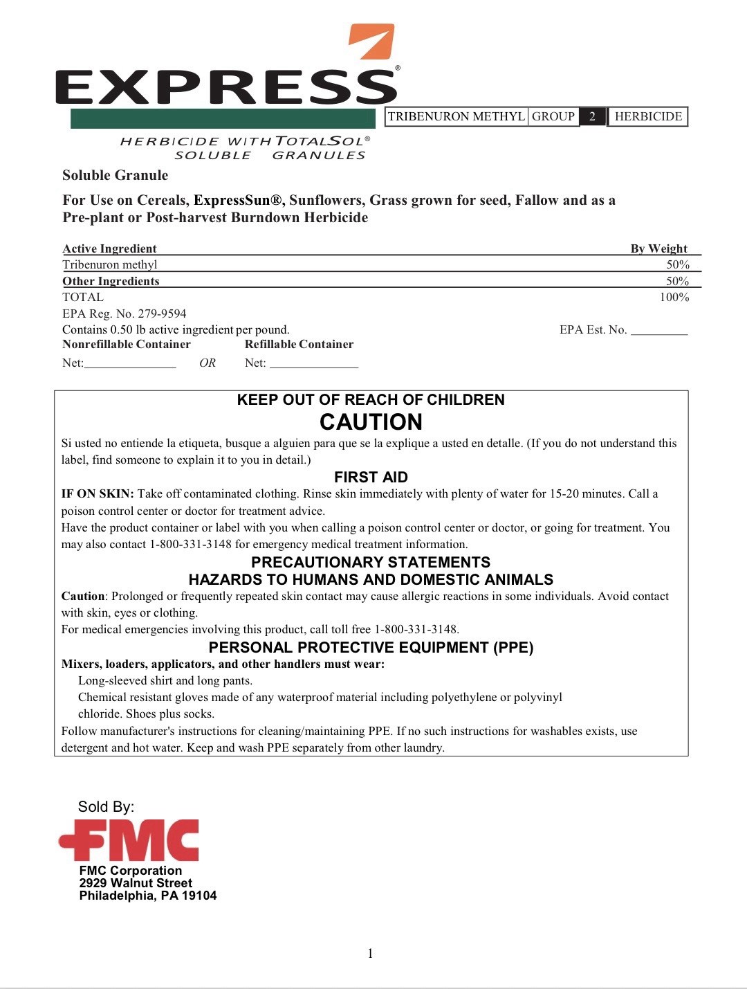 Express Totalsol Herbicide