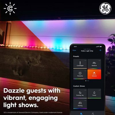 GE Cync Dynamic Effect 16ft Decorative Outdoor Light String
